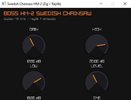 Swedish Chainsaw - Boss HM-2 VST